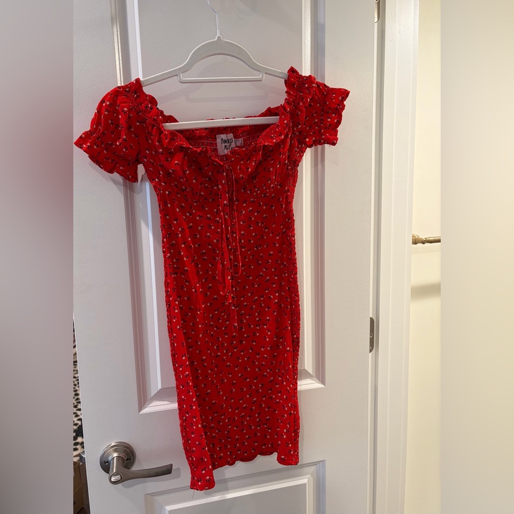Princess Polly Red Patterned Dress